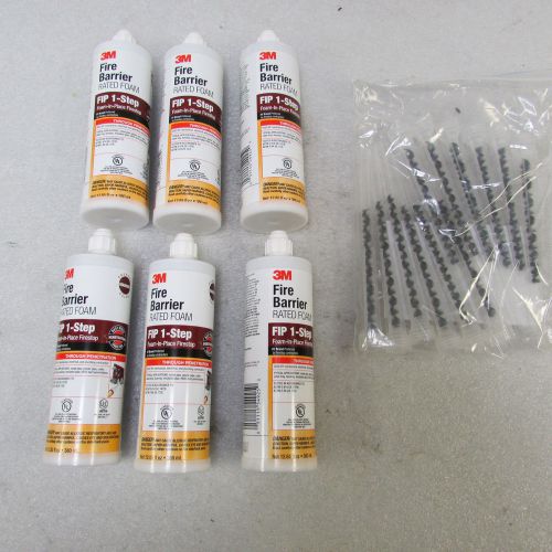 3M Fire Barrier Rated Foam FIP 1-Step, 12.85 fl oz Cartridge, 6/case