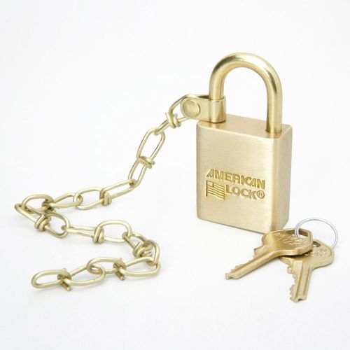 Skilcraft Skilcraft Solid Brass Case Padlock W/chain - Keyed (nsn5881819)