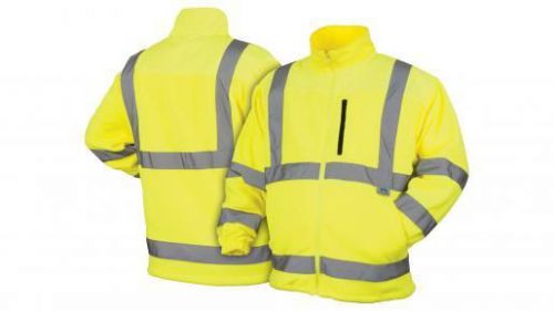 Pyramex Safety Jacket Fleece High Visibility Silver Reflective Tape ANSI Class 3