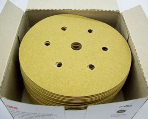 3M HOOKIT  P80 6 in. GOLD ABRASIVE DUST FREE DISC