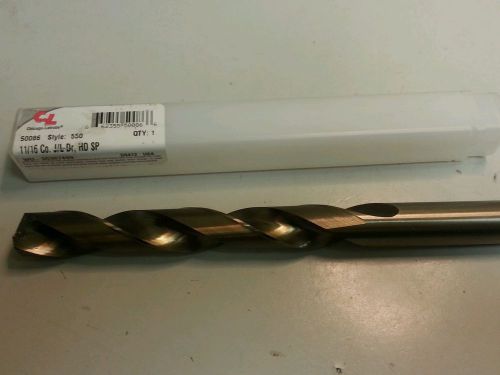 11/16&#034; Cobalt Jobber Length Drill