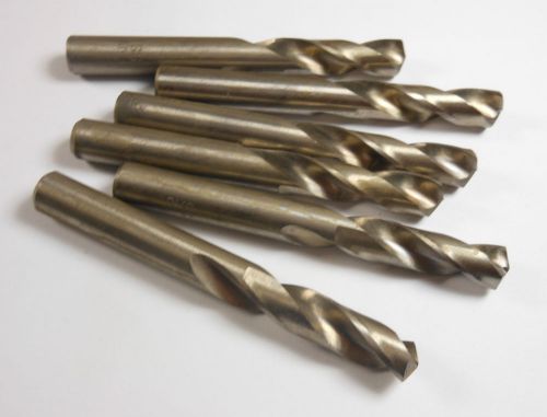 Screw Machine Length Drills 11/32&#034; 135 Deg HSS Qty 6 &lt;1708&gt;