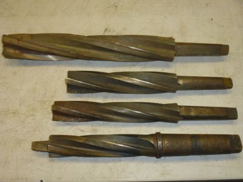 LOT of (4) LARGE BORING REAMERS, 4MT &amp; 5MT SHANKS / REPUBLIC, CELFOR