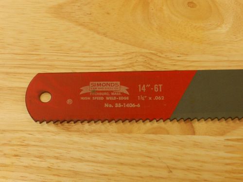 Power Hacksaw Blade 14 x 1.25 x .062  6TPI  Simonds