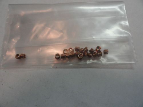 4-40 X 1 1/2D (.168&#034;) Phosphorous Bronze Screw Lock Inserts, 3585-04BN0168