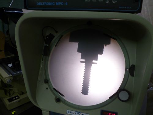 OPTICAL COMPARATOR 14 inch DELTRONIC with QUADRACHEK 2000 DIGITALTAL READOUT