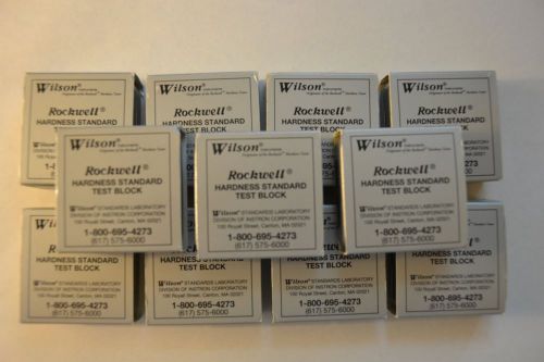 11 wilson instruments rockwell hardness test blocks for sale