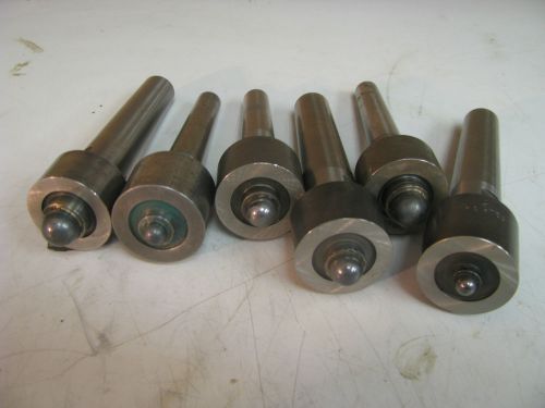 Lot of 6 - Morse Taper Dead Center w/ Carbide Ball End - DM37