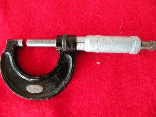 MICROMETER 0-1, &#034;MOORE &amp; WRIGHT&#034;