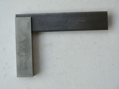 BROWN &amp; SHARPE # 542 5-1/2&#034; MASTER SQUARE  BEVELED EDGE MACHINIST TOOLMAKER!