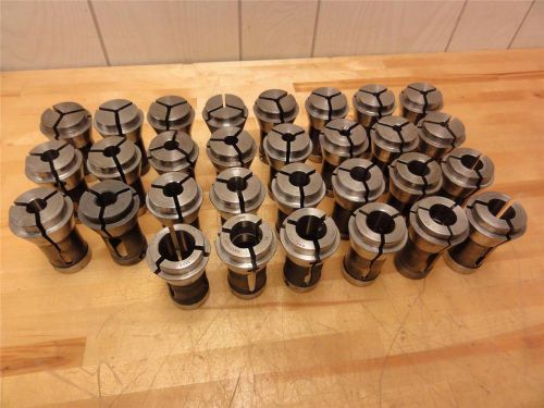 (30) HARDINGE 21SC COLLETS 32nds 64ths LATHE GRINDER ID/OD Browne Sharpe