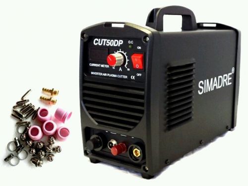 SIMADRE POPWERFUL PILOT ARC 50A 110/220V PLASMA CUTTER CNC COMPATIBLE &amp; 25 TIPS