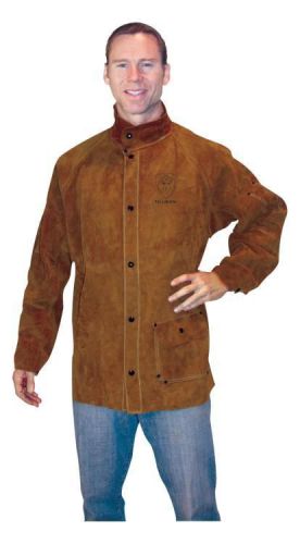 Tillman large 3830 30&#034; premium dark brown leather welding jacket for sale