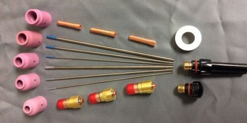 Tig kit - wp17/18/26 stubby gas lens tig consumable kit for sale