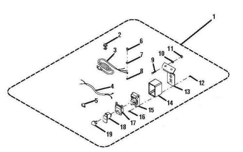 Complete Switch and Key Kit For Ridgid  Models R4512, 125V 20 Amp