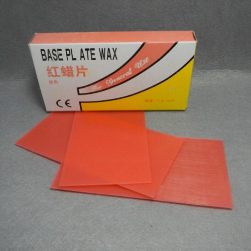 New 1 Box Dental Lab Base Plate Red Utility Wax Dental Supply Dentist