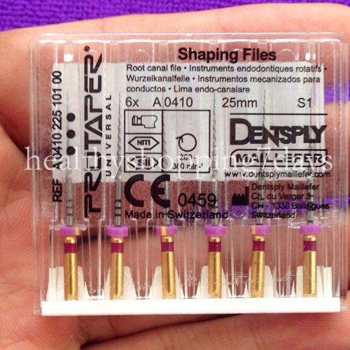 2 X S1 25MM shaping files Dentsply Rotary ProTaper Files Niti Universal Engine