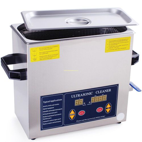 New 6.0L CAPACITY 180 Watt Professional Digital Ultrasonic Cleaner + Heating