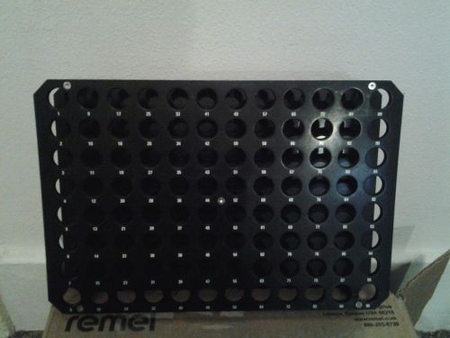 96 SLOT TEST TUBE HOLDER 7-3/4&#034; WIDE X11-1/2&#034; LONG X 2-1/2&#034; HIGH 5/8&#034; ID HOLES