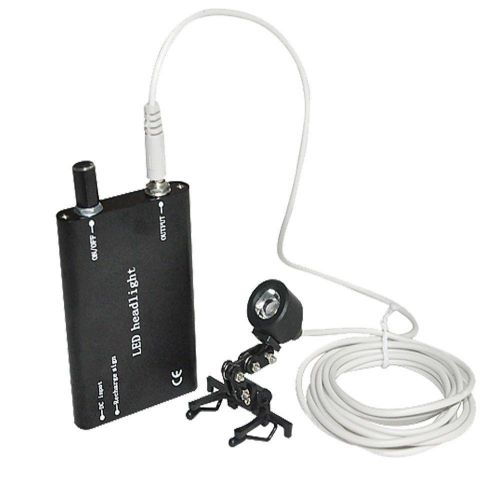 New Portable Black Head Light Lamp for Dental Surgical Medical Binocular Loupe