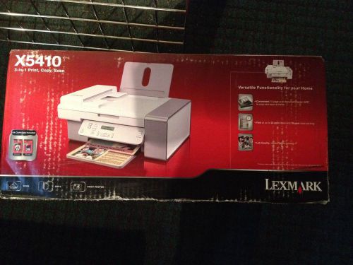 Lexmark X5410, 3-in-1Print. Copy. Scan.