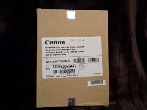 Canon Universal Send Security Feature Set D-1 Software