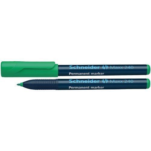 Schneider Maxx 240 Slim Permanent Marker - Green (Pack of 10)