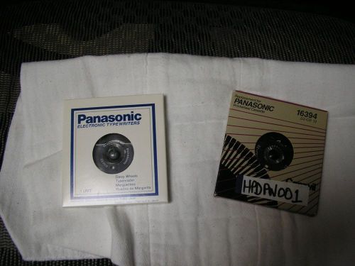 Panasonic printwheels- 2 new in auction, prestige 10(d2-pe10), courier12(d2-cr12 for sale