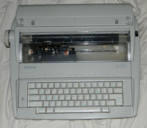 Brother Electronic Typewriter Model # GX-6750 with Keyboard Cover