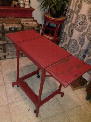 Metal typewriter table