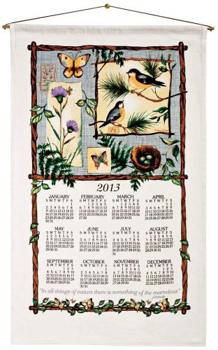 Miles Kimball Nature&#039;s Sketchbook Calendar Towel, Beige 