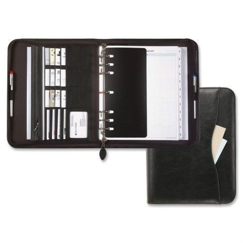 Starter Set Organizer, Zippered, Planner Folio 8-1/2&#034;x11&#034;, Black