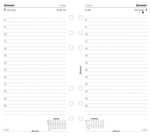 Filofax Kalender 2015 Einlage Personal  6844615  Tagesplan 1T/1S