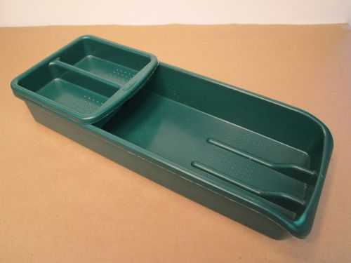 RUBBER MAID DESK ORGANIZER - GREEN - DURABLE - 16 1/4&#034; X  6 1/2&#034; X 2 1/2 DEEP