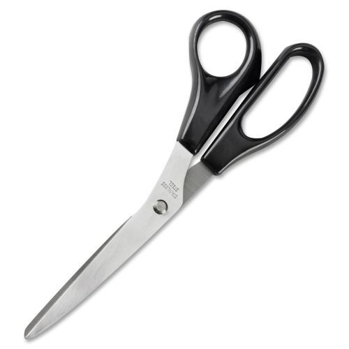 Business Source Stainless Steel Scissors - 8&#034; L - Black - BSN65647