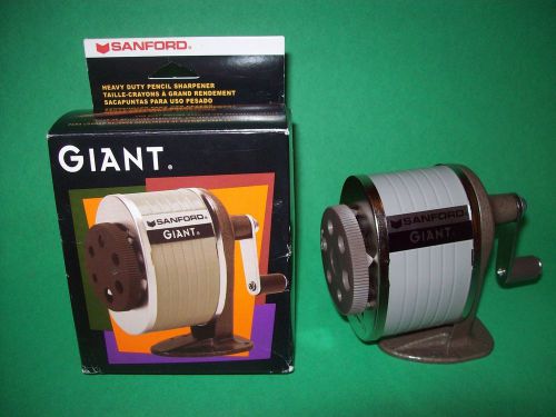 Sanford 51131 Giant Gray/Tan Pencil Sharpener ~ Table or Wall Mount- NIB