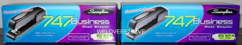 2 Swingline 747 Business Desk Stapler, 74741, Antimicrobial, 20 sheets **NEW**