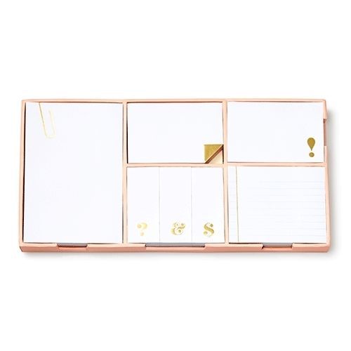 Kate Spade New York Office Collection Sticky Note Set &#039;Strike Gold&#039;