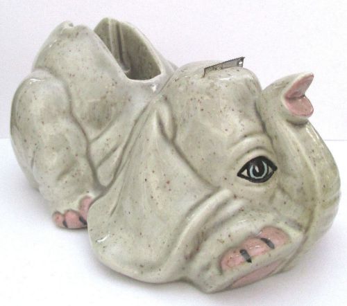 OOAK Vintage Duncan Ent 1980 Ceramic &#034;The GOP Lives&#034; Elephant Tape Dispenser