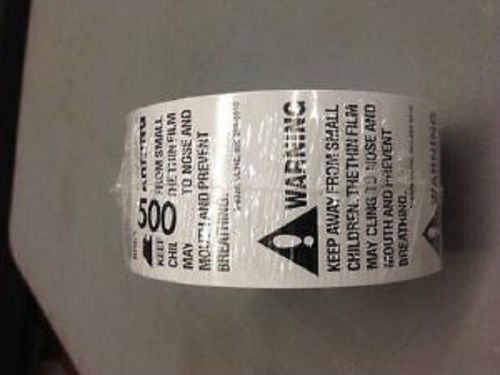 2&#034; x 2&#034; Suffocation Warning Peel and Stick Labels (1 Roll of 500 Labels)