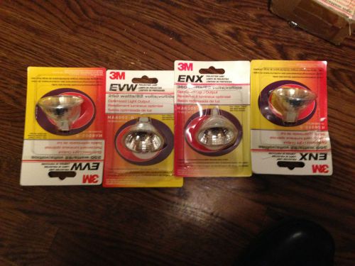 2 - 3M EVW 250WATTS/82VOLTS  &amp; 2 3M ENX 360WATTS/82 VOLTS PROJECTECTION LAMP