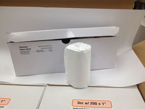 SEIKO NAP-0080-025 THERMAL PAPER SS0080-025A, 5 ROLLS PER BOX.