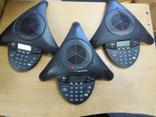 Polycom SoundStation 2 Conference Phone - 2201-16200-601 *LOT OF 3*