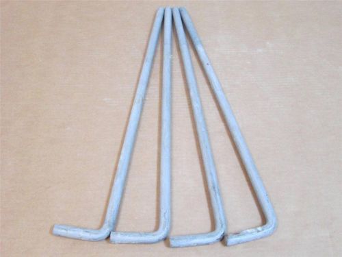 **Lot of 4**   3/4&#034; x 3&#034; x 24&#034; Type &#034;L&#034; Anchor Bolt