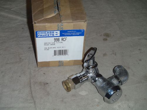 Chicago Faucets 998RCF Service Sink Faucet Chrome