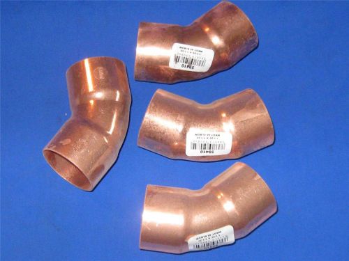 FOUR 1 1/2 CXC COPPER 45 DEGREE ELBOWS - L@@K