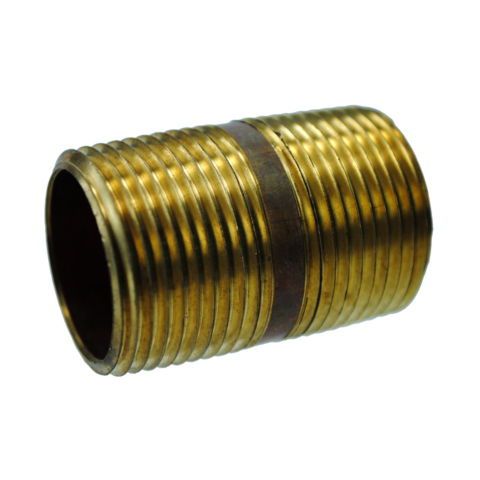 3/4&#034; X 2&#034; Brass Pipe Nipple