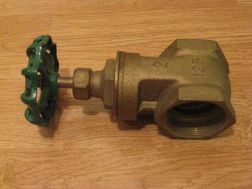 Delphi Threaded Brass Gate Valve 2 Inch Green New Old Stock Priority Ship