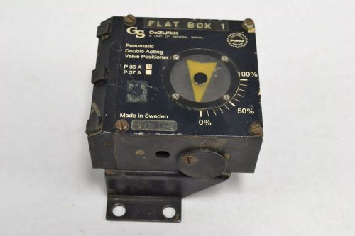 DEZURIK P36A DOUBLE ACTING VALVE 0-15PSI POSITIONER AIR TO OPEN B270642
