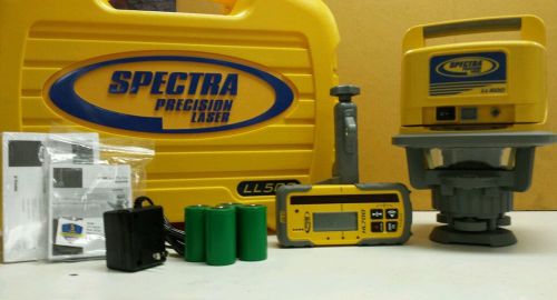 Trimble Spectra Precision LL500-4 LASER LEVEL W/HL700 RECEIVER &amp; RECHARGE KIT